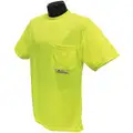 Radians Unisex Pullover, Polyester Short Sleeve T-Shirt; Hi-Visibility Green, Large