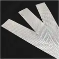 Reflective Tape, White Reflective Color, 2" Width, 12" Length, Acrylic Adhesive Material