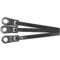 Mountable Nylon Cable Tie, Black, 8" L, 50 lb.