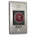 Stainless Steel Touchless Exit Button; 4-55/64" H x 1-15/32" D x 2-49/64" W, Silver