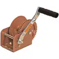 Dutton-Lainson 5-1/2"H Pulling Hand Winch with 1100 lb. 1st Layer Load Capacity; Brake Included: No