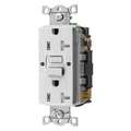Hubbell Wiring Device-Kellems 20 AA Commercial Receptacle, White; Tamper Resistant: Yes