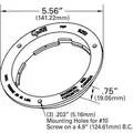Grote Theft Resistant Flange Gray 92511