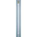 Flag Pole: Aluminum, 3 x 5 ft Max. Flag Size, 6 ft Overall Ht, 1 in Bottom Dia.