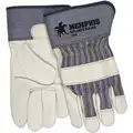 MCR Safety Leather Gloves: XL ( 10 ), Cowhide, Premium, Glove, Full Finger, Safety Cuff, 1 PR