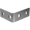 Calbrite 316 Stainless Steel Four Hole Angle Bracket, Polished Brite Finish