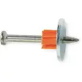 Pin with Washer, Fastening Hard Concrete and Steel, 3" Length