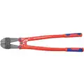 Knipex Steel tube, powder coated Bolt Cutter,24" Overall Length,1/4" Hard Materials up to Brinnell 455/Rock