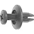 Retainer Screw, 6 mm L, 11 mm L, 15 mm, Black, 25 PK