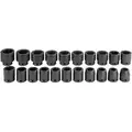 Proto Impact Socket Set: 3/4 in Drive Size, 21 Pieces, 19 to 41 mm Socket Size Range, (21) 6-Point