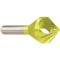 Countersink: 5/8 in Body Dia., 3/8 in Shank Dia., TiN Finish, 2 1/2 in Overall Lg, Cobalt