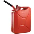 Wavian Gas Can, Cold Rolled Steel, 5.28 gal, 20 L Capacity, 19" Height, 13 1/2" Length