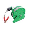 100 ft. Retractable Grounding Wire Reel, Green, Cable Coated: Yes