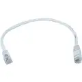 Voice and Data Patch Cord: 5e, RJ45, 1 ft Lg - Patch Cord, White