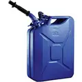 Gas Can, Cold Rolled Steel, 5.28 gal, 20 L Capacity, 19" Height, 13 1/2" Length