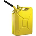 Wavian Gas Can, Cold Rolled Steel, 20L/5.28 gal. Capacity, 19" Height, 13-1/2" Length, 6-1/2" Width