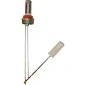 Krueger Level Gauge: For 55 in Container Dp, 2 in, Galvanized Steel / HDPE, 0 in Extension Lg