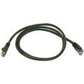 Voice and Data Patch Cord: 5e, RJ45, 3 ft Lg - Patch Cord, Black