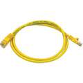 Voice and Data Patch Cord: 5e, RJ45, 3 ft Lg - Patch Cord, Yellow