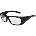 Full Reader Safety Reading Glasses +2.0 Diopter, Black Frame, Clear Lens, Polycarbonate, Scratch-Resistant