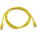 Voice and Data Patch Cord: 5e, RJ45, 5 ft Lg - Patch Cord, Yellow