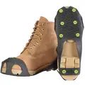 Winter Walking Pull-On Traction Device; Men's Size: 5 to 6-1/2, Women's Size: 7 to 8-1/2, Green/Gray