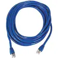Monoprice Voice and Data Patch Cord: 6A, RJ45, Shielded, 20 ft. Lg - Patch Cord, Blue