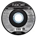 Flexovit 4-1/2" Type 27 Grinding Wheel, Aluminum, 7/8" Arbor, 0.2500" Thick, 13300 RPM