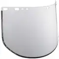 Jackson Safety Face Shield: Clear, Uncoated, Acetate, 9 in Visor H, 15 1/2 in Visor Wd
