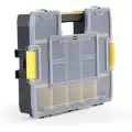 Compartment Box, Black/Yellow, 2-3/4"H x 11-3/8"L x 14-5/8"W, 1EA