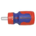 Multi-Bit Screwdriver, Phillips, Slotted, Torx, Magnetic, Alloy Steel, Number of Pieces 6