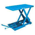 Stationary Scissor Lift Table, 1,650 lb Load Capacity, 31 1/2" Lifting Height Max., Manual Lift