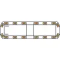 Vantage Class I, 54 in. Light Bar with 16 Heads, Amber