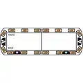 Vantage Class I, 48 in. Light Bar with 20 Heads, Amber