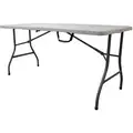 Rectangle Bifold Table, 29" Height x 61" Width, White