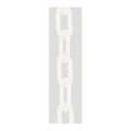 Mr. Chain Plastic Chain: Outdoor or Indoor, 1 1/2 in Size, 300 ft Lg, White, Polyethylene