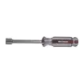 Solid Round Shank Nut Driver, Tip Size 7/16", Bolt Clearance 1", Shank Length 3", Plain