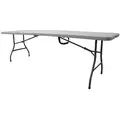 Rectangle Bifold Table, 29" Height x 96" Width, Gray