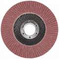Westward 4-1/2" Flap Disc, Type 29, 7/8" Mounting Hole, Medium, 60 Grit Aluminum Oxide, 1 EA