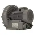 Regenerative Blower: 5 hp, 133.5" wc Max Op Pressure, 95" wc Max Vacuum, 173 cfm Max Flow Rate