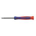 Westward Multi-Bit Screwdriver, Phillips, Slotted, Friction Hold, Alloy Steel, Number of Pieces 2