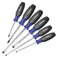 Magnetized Tip Screwdriver Set, Phillips, Slotted, Ergonomic, Number of Pieces 6