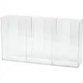 Horizontal Glove Dispenser, Clear, Acrylic, Holds: (3) Boxes, 20" Width