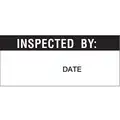 Quality Inspection Label, Vinyl, Height: 5/8" x Width: 1-1/2", 70 PK