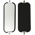 Retrac Non-Heated, West Coast Mirror; for Either Vehicle Side, 7 x 16" Mirror Head Size, 112 sq." Viewing Area, Black