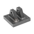 Cylinder Mounting Hardware: 4 in Bore Dia. , Rear Detachable Clevis, Aluminum