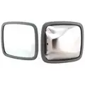 Velvac Side Mount Convex Mirror; 6" W x 6-1/2" H, Silver