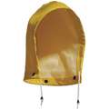 Rain Hood with Snaps, Yellow, Rainwear Primary Material: Polyester, Seam Style: Sealed