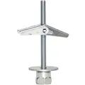 Vertical Rod Hanger for Concrete, 1/4" Screw Size, 3/8-16 Rod Size, Zinc Climaseal, 25 PK