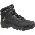 Keen 6" Work Boot, 8, EE, Men's, Black, Steel Toe Type, 1 PR